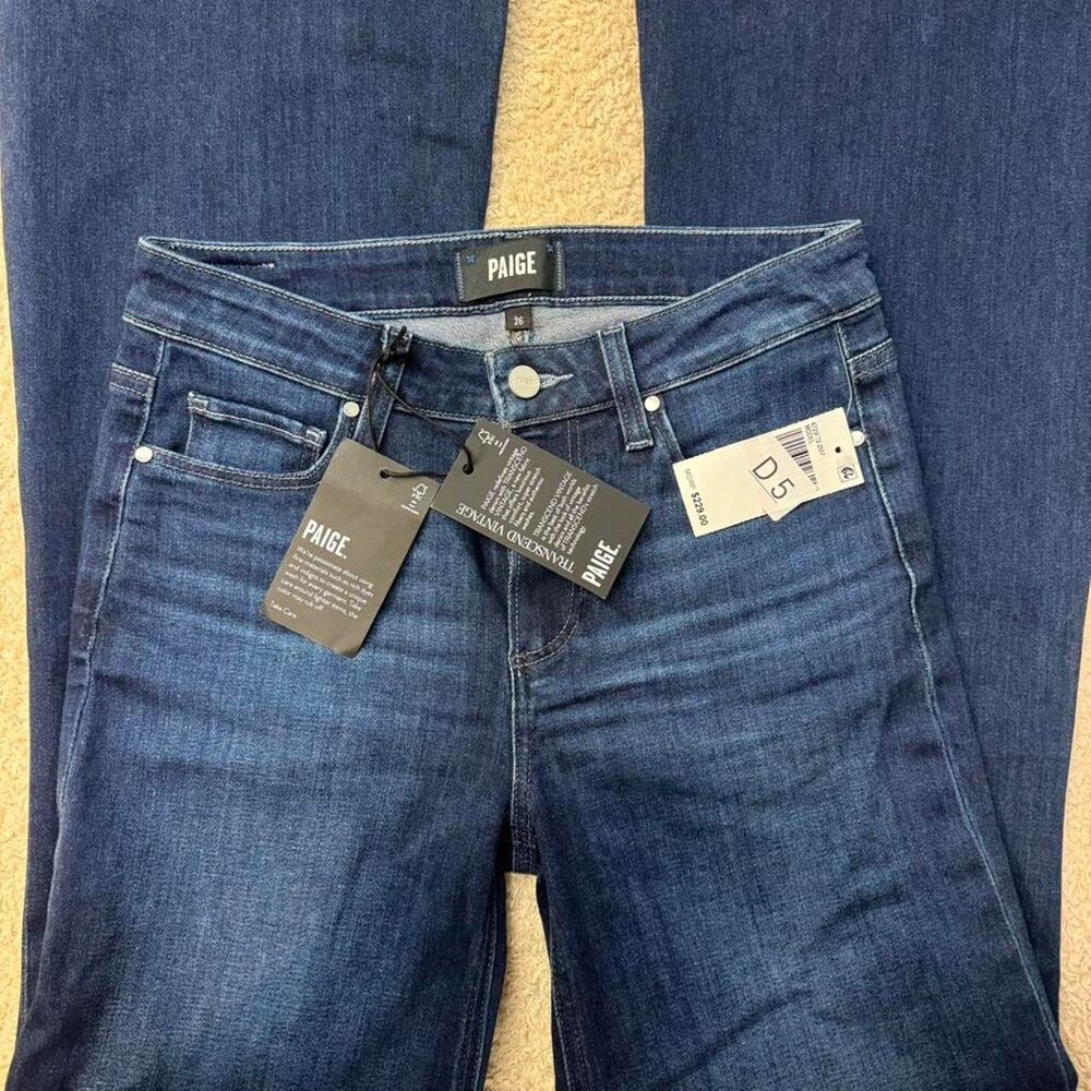 Paige Genevieve Flare Jean in Bespoke size 26 NWT - Picture 5 of 9